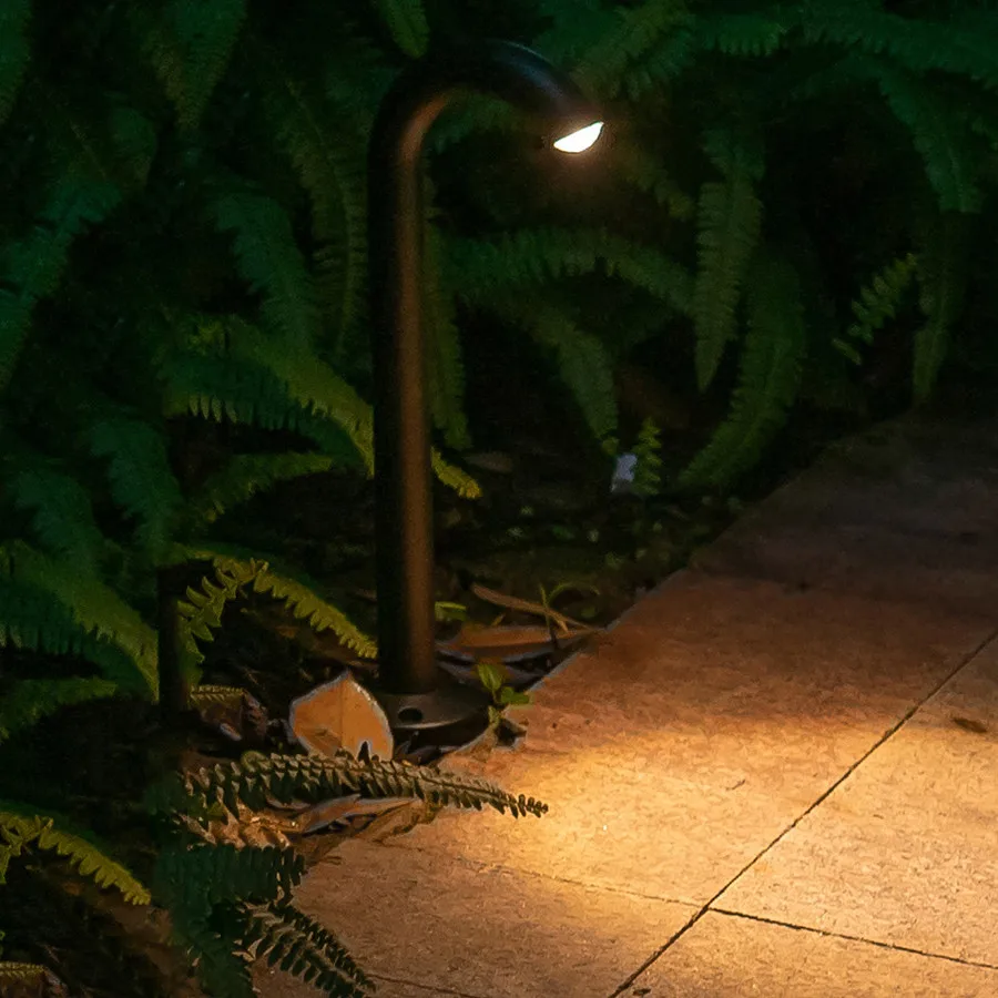 10W กลางแจ้ง IP68 สวนก๊อกน้ำภูมิทัศน์ Pathway สนามหญ้า LED Spotlight Courtyard Villa อลูมิเนียมเสา Bollard LIGHT