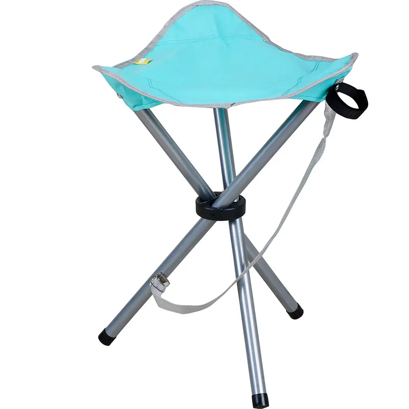 Outdoor portable folding beach chair triangle stool tourism camping picnic beach barbecue folding triangle stool