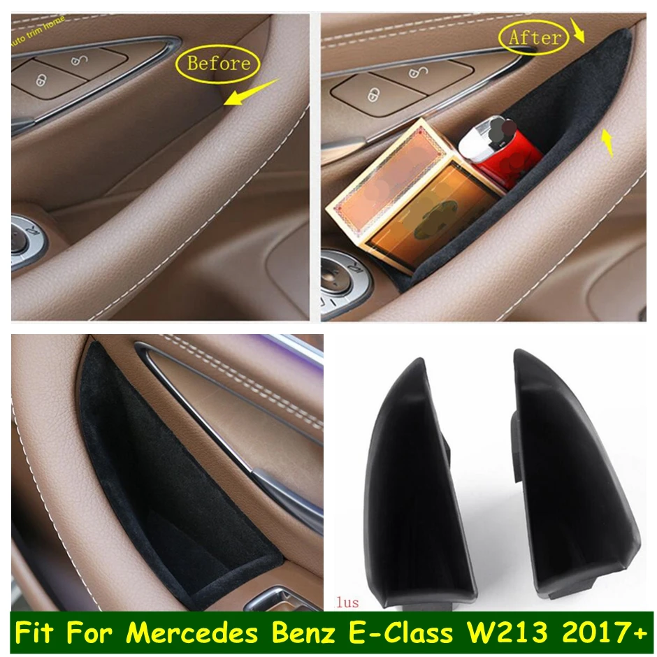 

Lapetus Front Door Handle Armrests Storage Box Phone Tray Accessory Cover Fit For Mercedes Benz E Class W213 2017 - 2021 Plastic