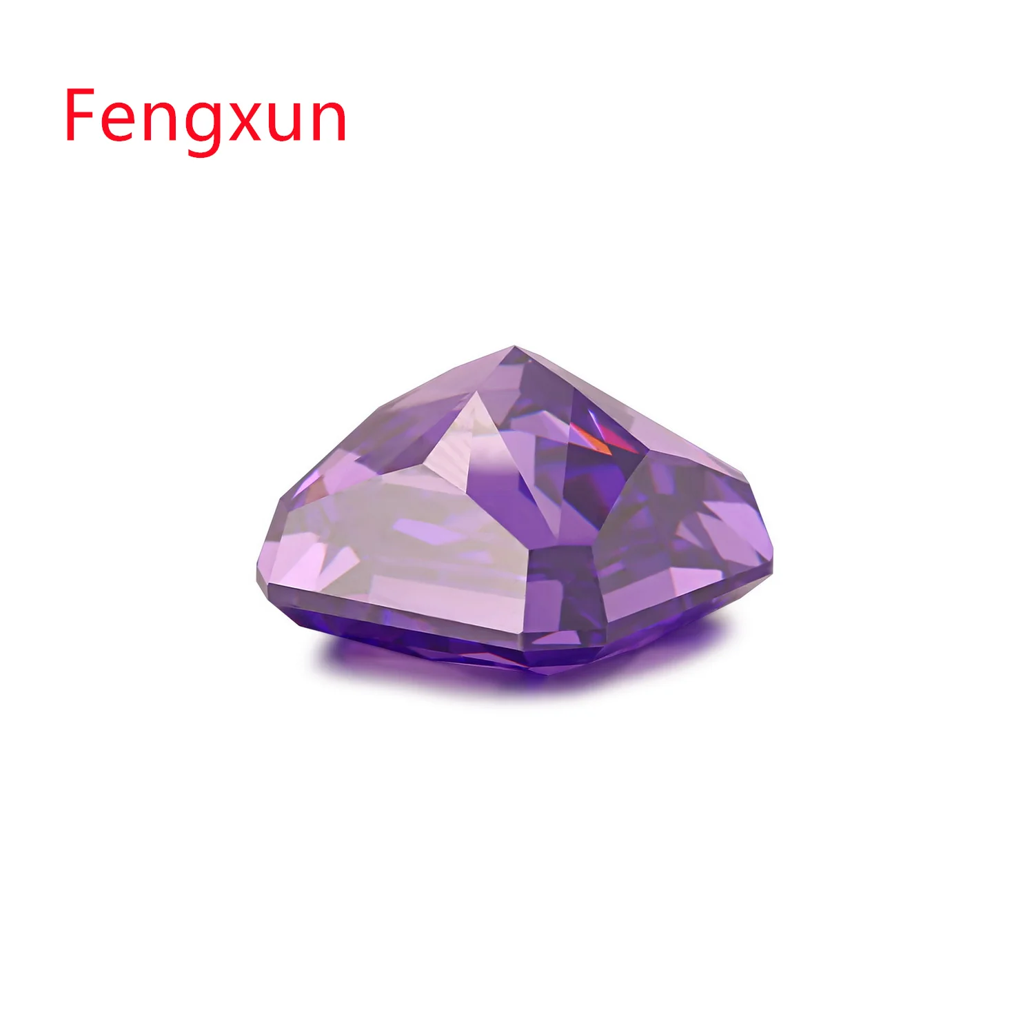 Purple Square Octangle Radiant Crushed Ice Cut Cubic Zirconia Stone 5A 6x6mm~12x12mm Zircon Loose CZ Synthetic Gemstone