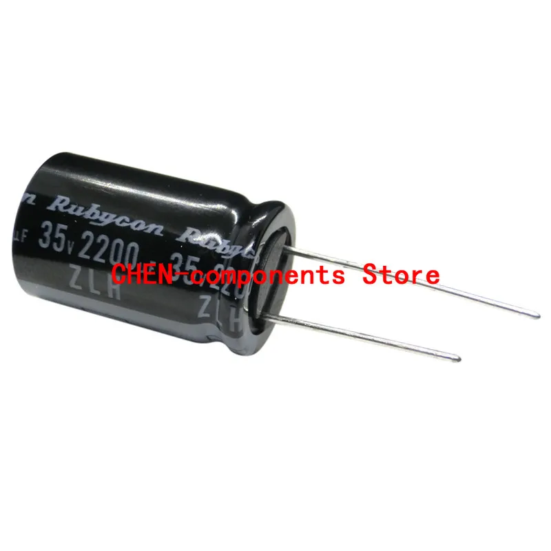 

10PCS RUBYCON ZLH 35V2200UF P7.5MM 16X25MM High frequency low resistance capacitors 2200uF/35v 105 degrees 2200UF 35V