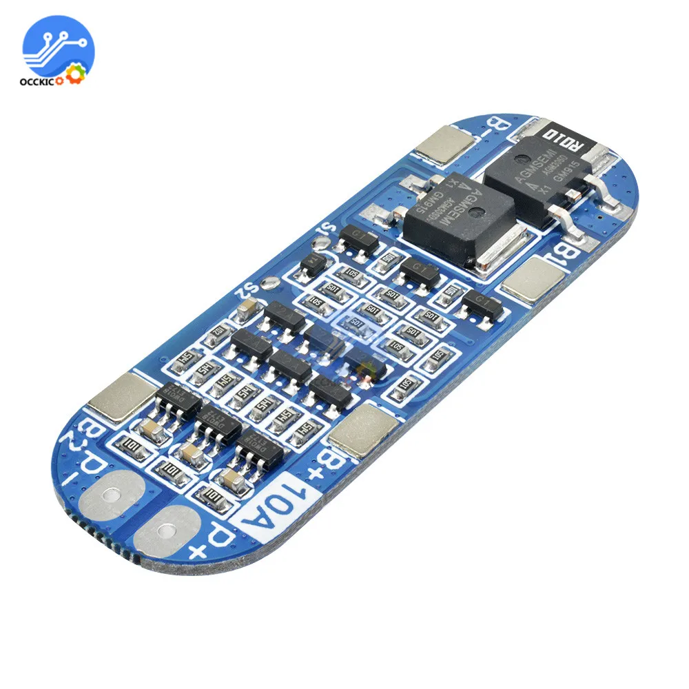 bms 3s Li-ion Lithium Battery protectiong board 18650 Charger Protection balancer PCB BMS 10A Module 12.6V equalizer board