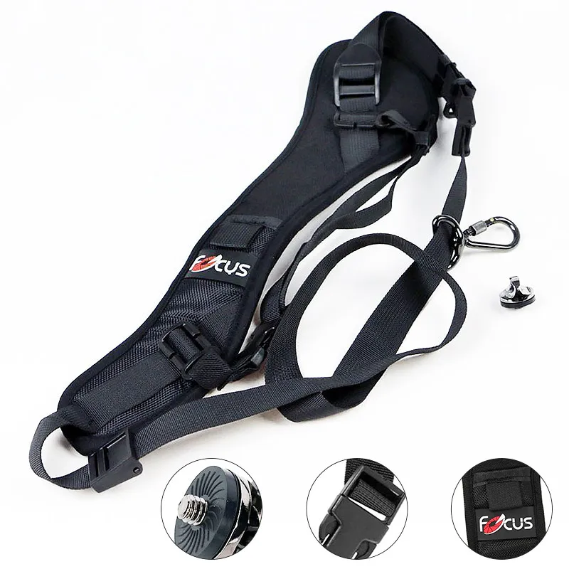 Focus F-1 Shoulder Camera Strap High Quality Quick Carry Speed Sling Soft Shoulder Sling Belt Neck Strap For Camera DSLR Black