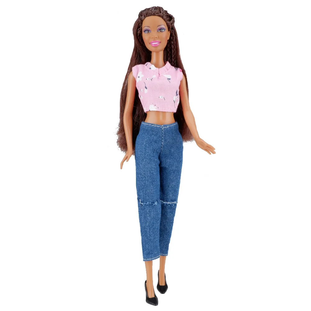 Doll Clothes Fashion Jeans Suit Daily Casual Outfits Office Dress for 1/6 Barbie Doll Clothes Accessories Girl Dressing Diy Toys view 2