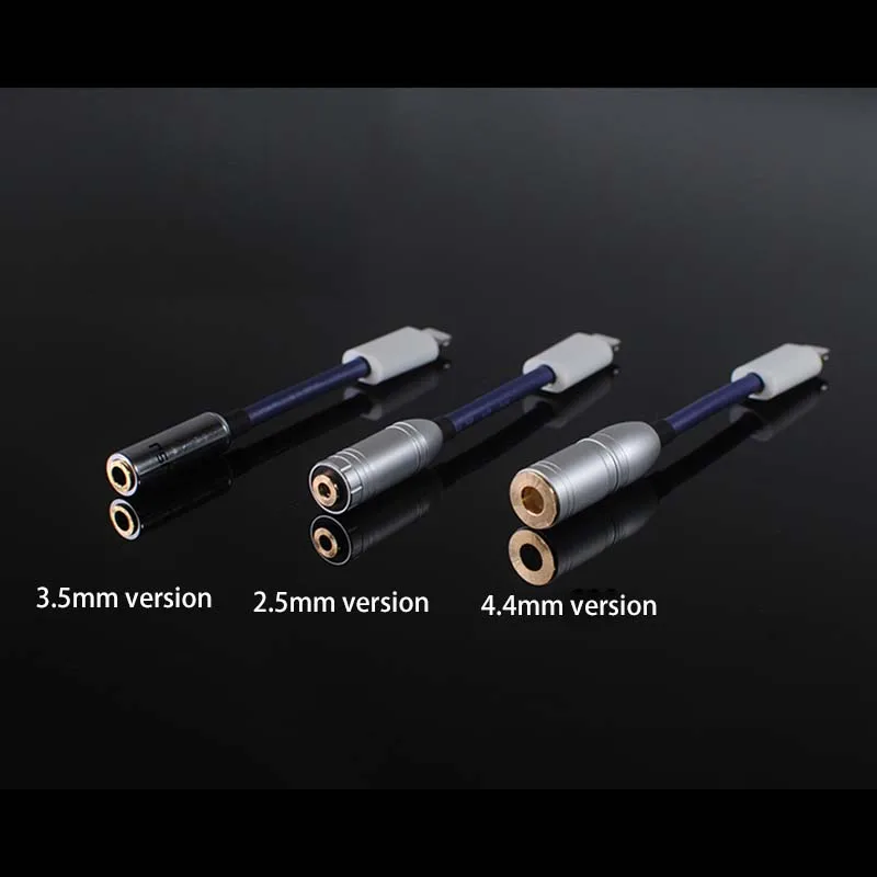 Hi-Fi 6N OCC посеребренный адаптер для iPhone 7 8 XS 11 AUX преобразователь для Lightning на 3,5 мм 4,4 мм 2,5 мм разъем для наушников