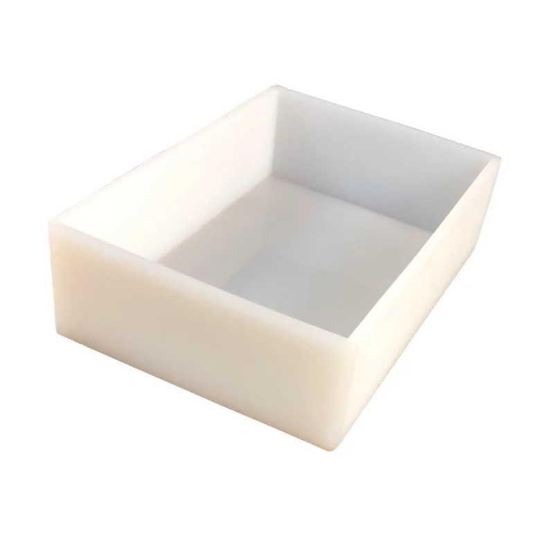 2300ml Medium Square Silicone Rendering Soap Mold DIY Handmade Gypsum Resin Soap Toast Loaf Cake Tray Making Crafts Tools