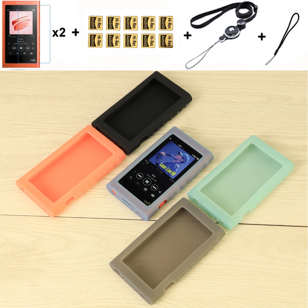 Soft Silicone Protective Case Cover for Sony Walkman NW A50 A55 A56 A57 A55HN A56HN A57HN  MP3 MP4 Player Cases