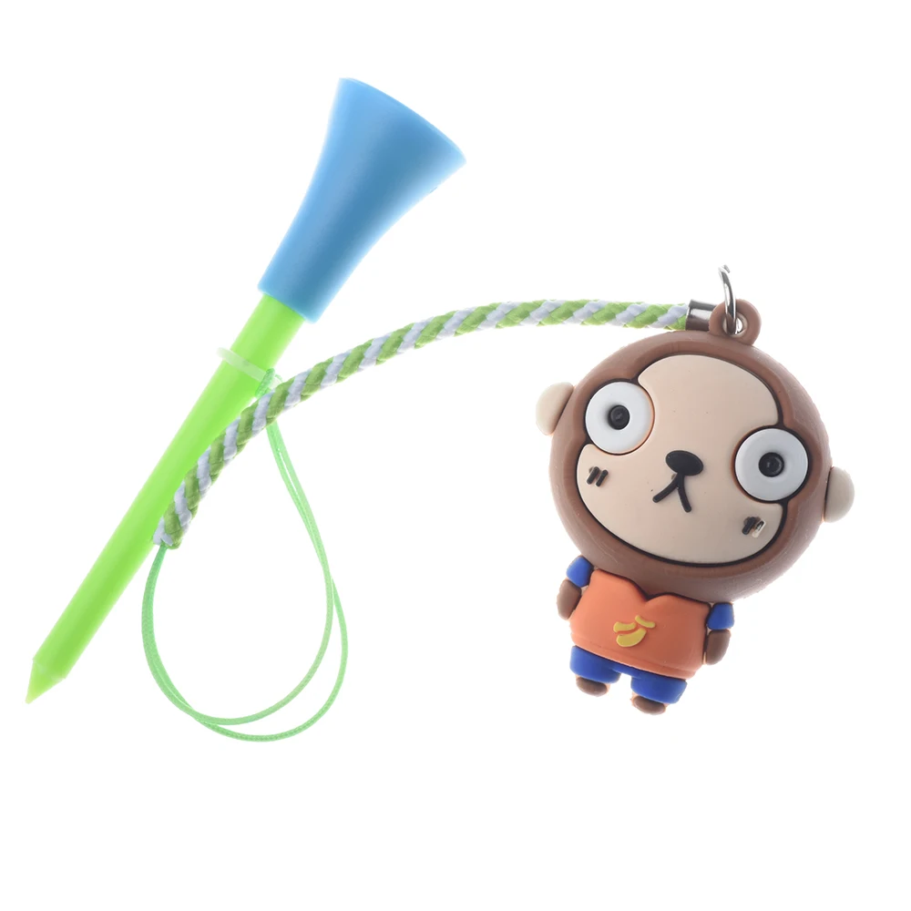 5Pcs Golf Gummi Tee Mit PVC Cartoon-Muster Golf Ball Halter Mit Handgemachte Seil Verhindern Verlust Golf Zubehör Golf geschenk – Detail 5