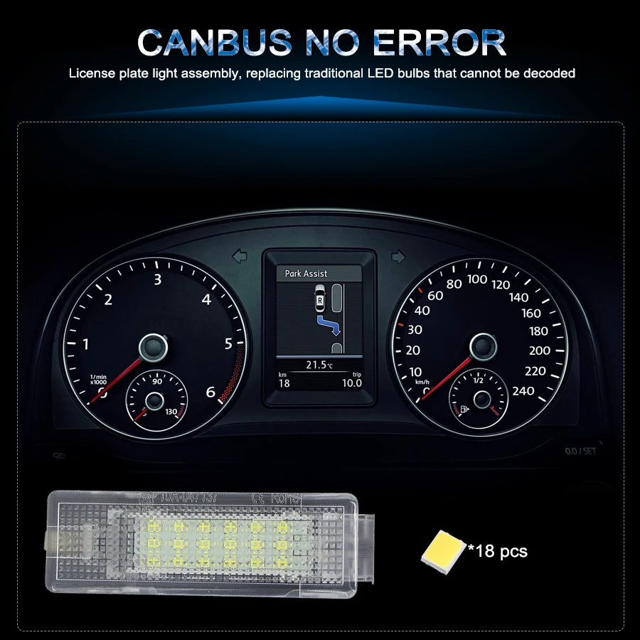 1 x LED CANBUS Car Luggage Compartment Lights For VW Caddy'04up,Campmob'04up for SEAT:Altea,Cordoba,Ibiza, Leon,Leon4,Toledo 12V