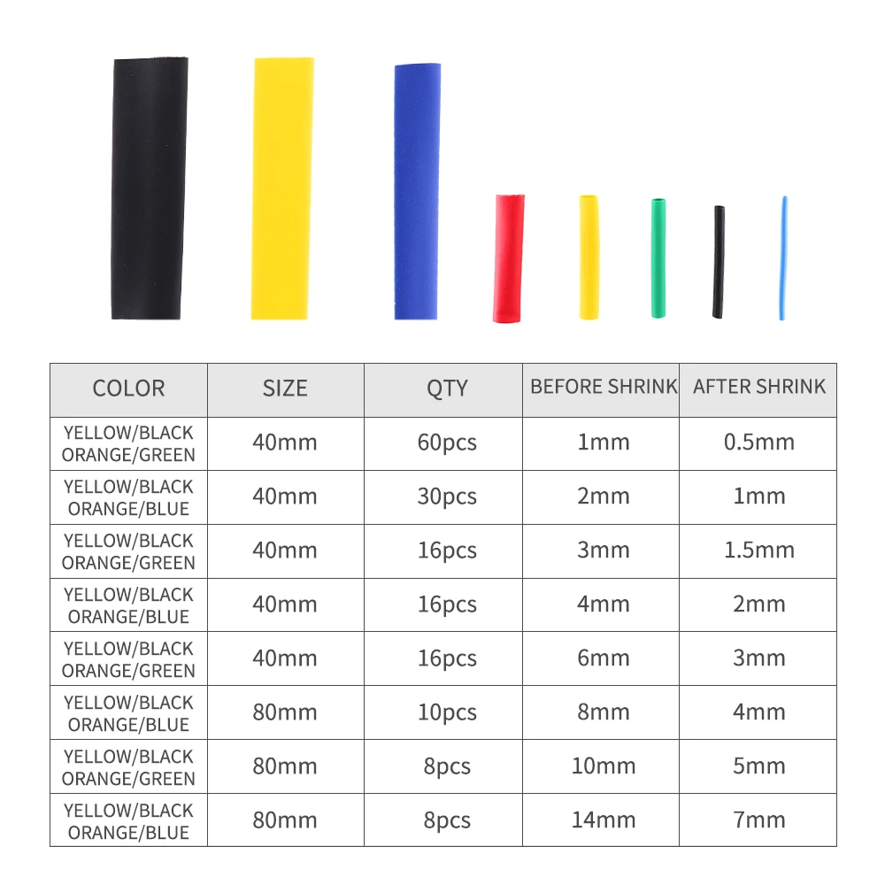 woshilaoDS 300 stuks krimpbuizen assortiment set, 3
