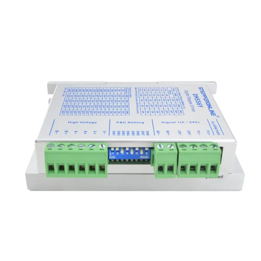 Imagem -03 - Driver Digital de Passo 1.756a 2050vdc para Nema 23 24 Motor de Passo Dm556y