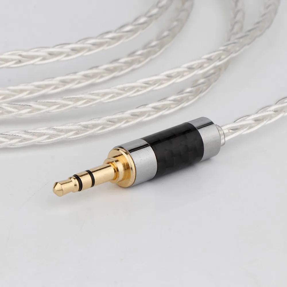 Cable de auriculares Chapado en plata para FOSTEX TH900, MKII, MK2, TH-909, TR-X00, 8 núcleos, OCC, alta calidad