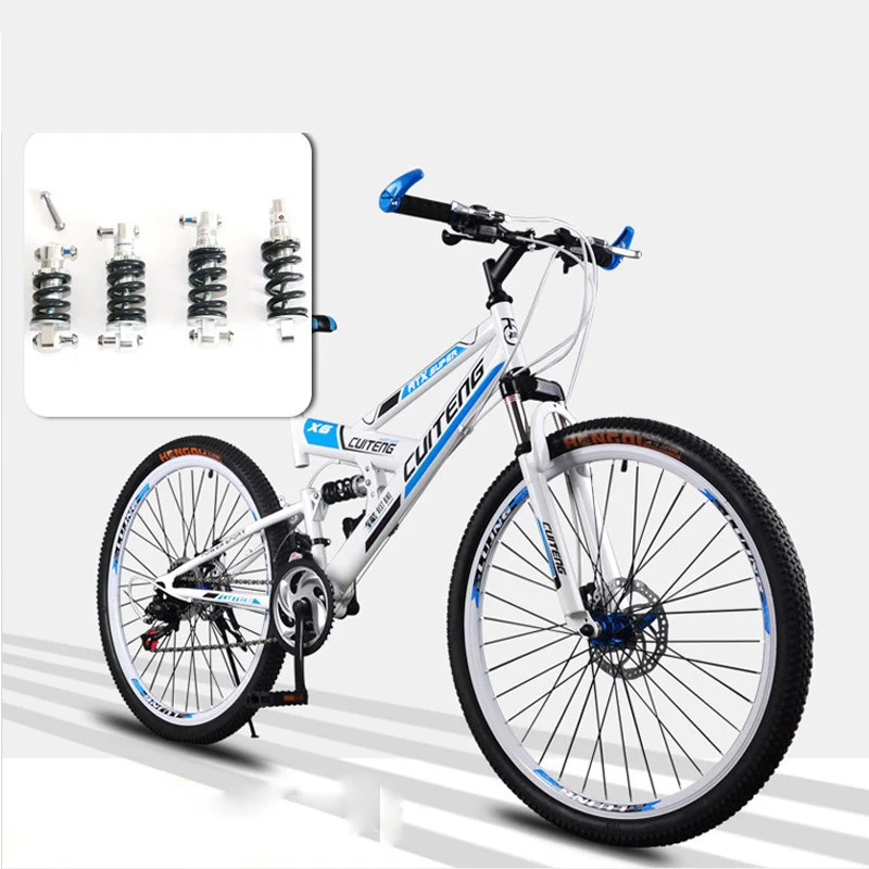 Bike Spring Shocks Absorber 150/125/100mm 650/750/1200/1500lb Suspension Damper Bike Bicycle Mtb Dh Rear Shock Cycling Parts