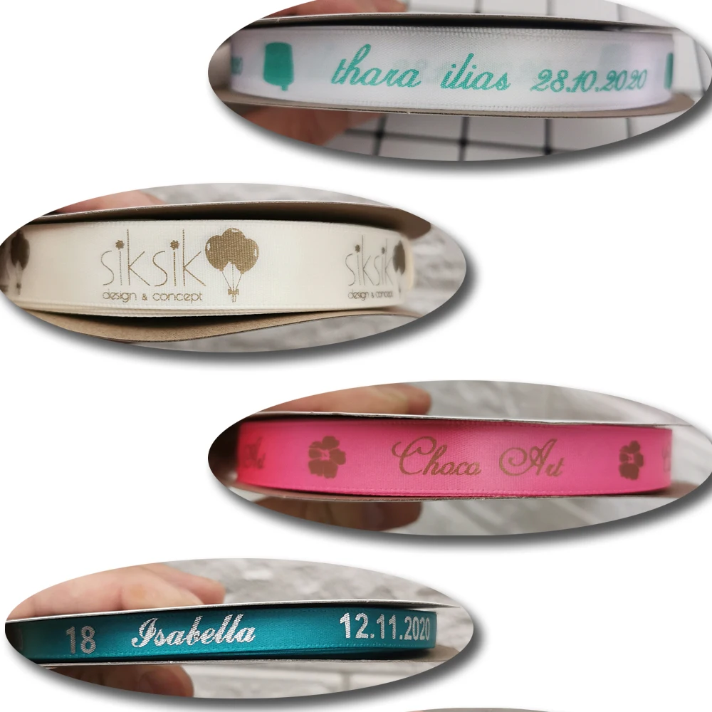 10mm-75mm individuell bedrucktes Band, persönliches Logo, Rubban, Geschenkbox, Backverpackung, Hochzeit, Geburtstag, Jahrestag, Armband, DIY, Schleifenherstellung – Detail 21