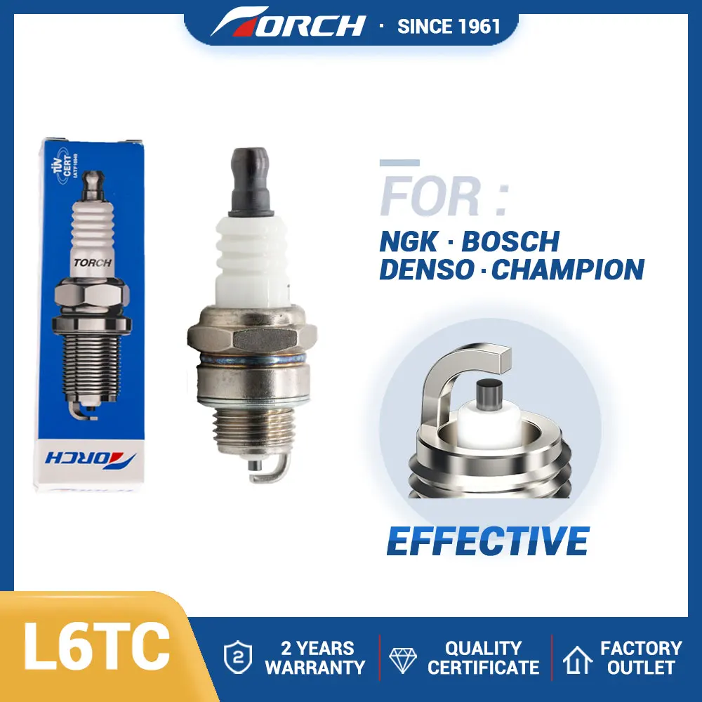 Hot Sale Original Spark Plug TORCH L6TC Replace for Candle BPM6A for WS7F Champion 848 Denso W20MP-U  2974