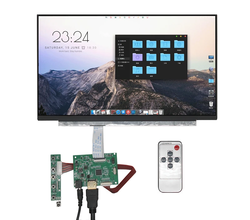 13.3 Inch IPS LCD Display Screen Monitor Driver Control Board HDMI-Compatible VGA For Lattepanda Raspberry Pi Banana Pi