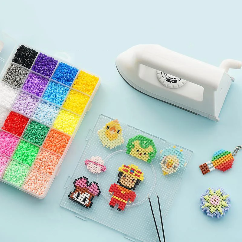 500g 2.6mm Mini hama beads pyssla Iron Beads for Kids Hama Beads 3d puzzle creative toys Handmade Gift toys