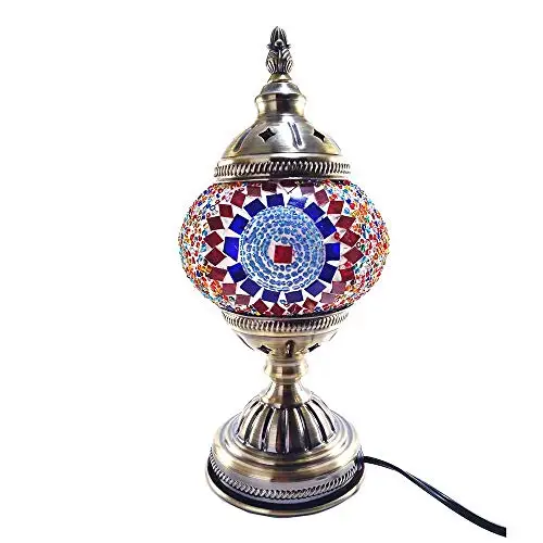 Handcrafted Turkish Mosaic Glass Table Lamp | Great Home Decor for Living Room, Bed Room, Game Room, media Room | Also Great for Do