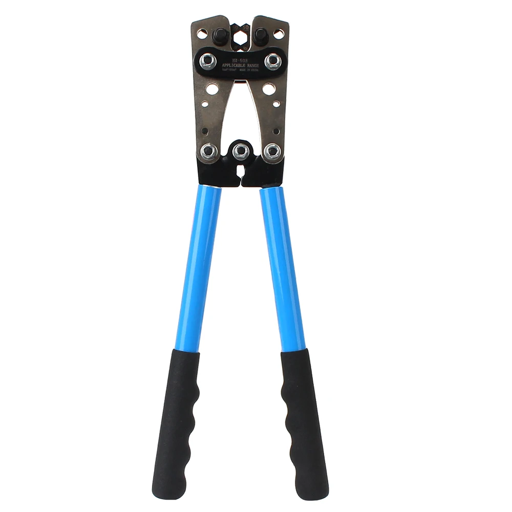Soldered Connector Kit 60pcs Auto Copper Ring Terminals Wire Crimp Connector Battery Terminal HX-50B Crimping Pliers