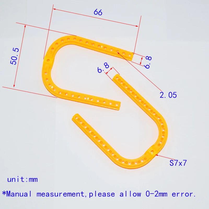 10/100pcs U Plastic cross rod/bar/ bracket/dron rc car plane robot kids toys for boys diy baby accessories montessori juguetes