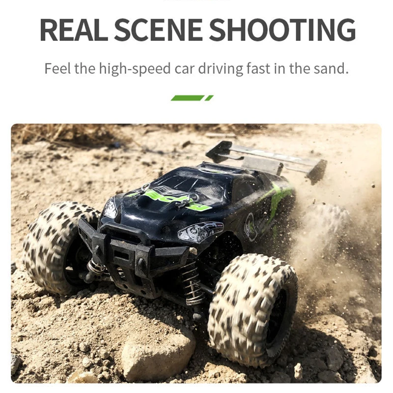 High Speed 30KM/H 4WD All-terrain Off-road RC Car Metal Drive Shaft Independent Suspension Desert Drift Racing Car Vehical Gifts