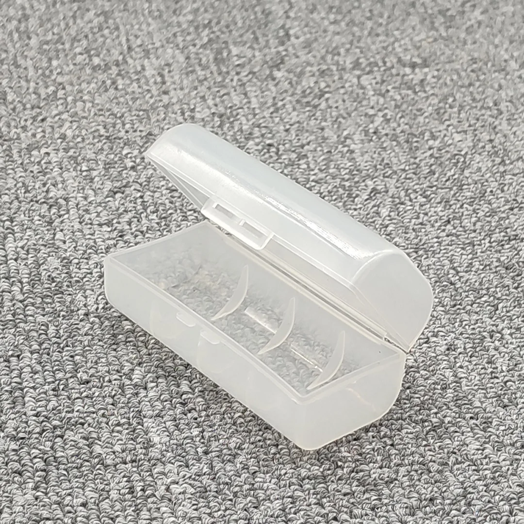 26650  Battery Storage Case Plastic Case Holder 26650 Battery Storage Box For 1 * 26650 Rechargeable Transparent