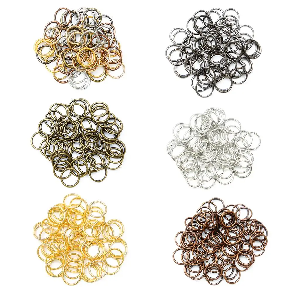 500pcs/lot 4 5 6 8 10 mm Jump Rings Split Rings Connectors For Diy Jewelry Finding Making Accessories Wholesale Supplies