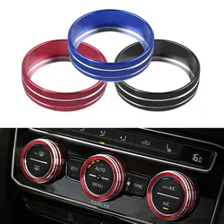 Auto Car AC Control Ring For VW Tiguan Atlas T-roc Ateca FR Passat B8 Variant 2017-2019 Trim Cover Car Interior Accessories