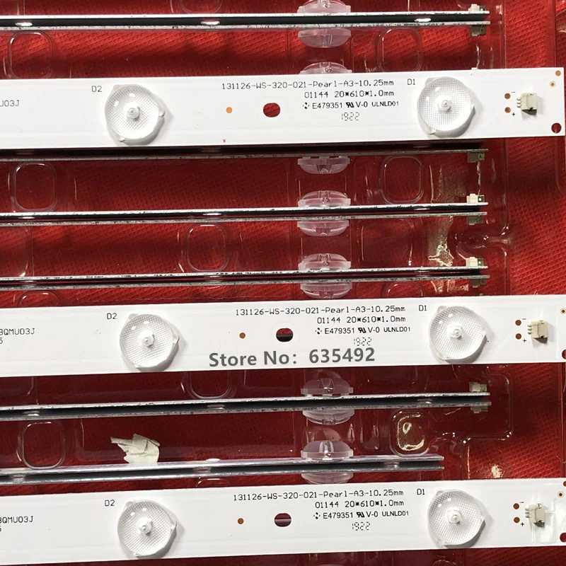 Strip131126-WS-320-021-Pear1-A3-10.25mm LED 3ชิ้นสำหรับ TC-32A400U V320HWSD06 TH-32A400C TH-32AS600C TC-32A400X TC-32A400B