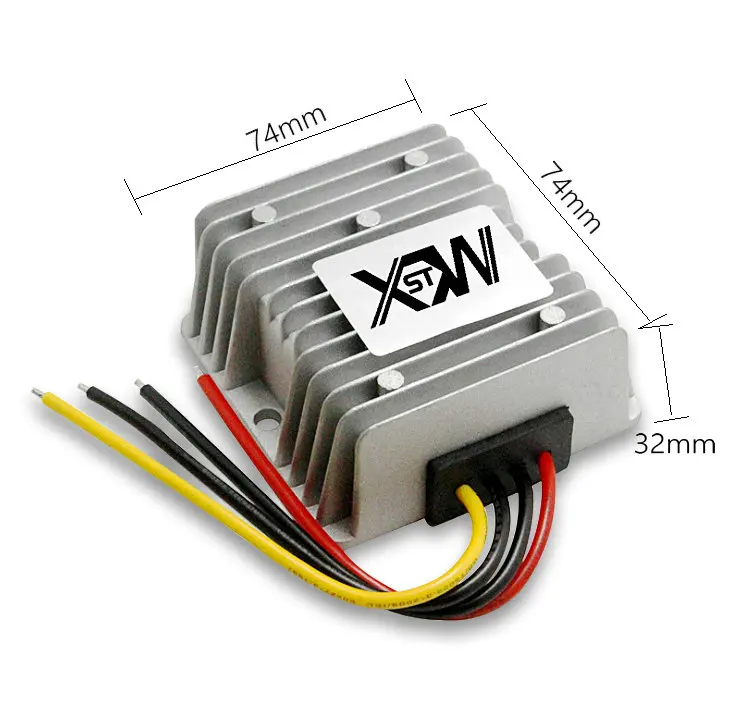 Convertisseur Tension AC-DC 12V/24V Vers 12V DC - 5A 60W - IP67 étanche - Module Abaisseur Régulation Synchrone Convertisseur Tension Régulation Synchrone