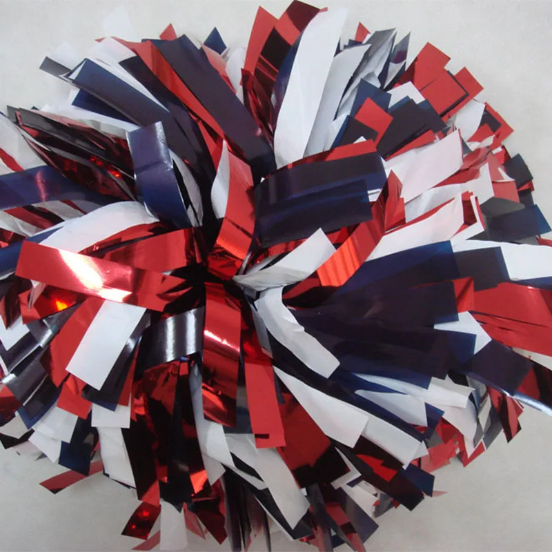 1piece,Cheerleader Pom Poms, Compression Poms, Metallic Pom, 180g Baton Handle