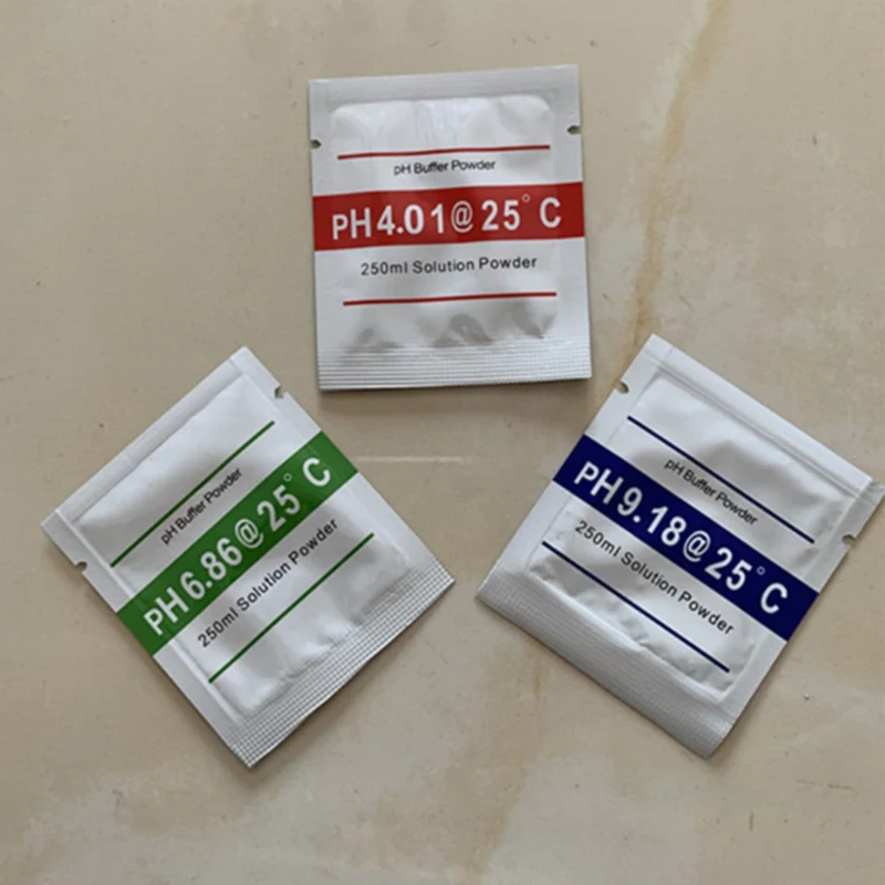 6pcs/Lot PH Buffer Powder 4.01 6.86 9.18 Calibration Point Solution Measure For PH Test Meter