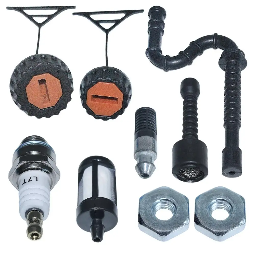 خط غطاء زيت الوقود مع فلتر الوقود شمعة إشعال مجموعة الجوز منشار كهربائي ، sti021 034 038 025 020 020 023 024 T ،