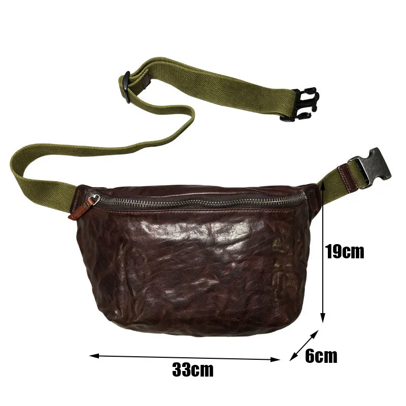 Imagem -06 - Aetoo-bolsa Retrô de Couro com Capa de Cabeça Bolsa de Peito Multifuncional em Couro Trend Sports Moda Masculina