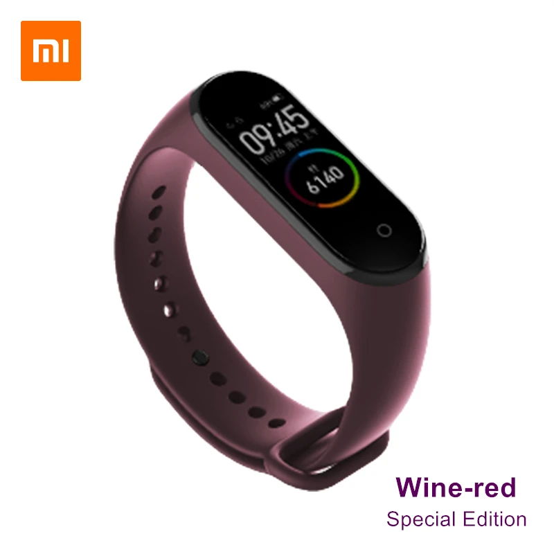 Xiaomi – Bracelet de rechange d'origine en TPU, couleur rose, édition limitée, pour Xiaomi Mi Band 3 4