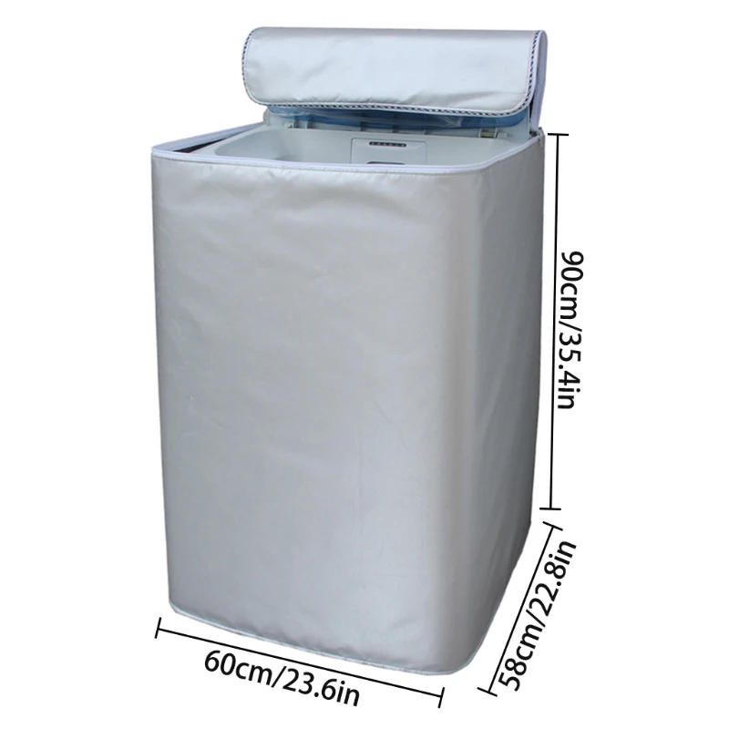 Sunscreen Dust Proof Cover Washing Machine Cover Waterproof Case Washing Machine Protective Dust Front Load Wash Dryer S-XL