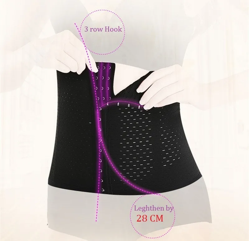 SEXYWG Slim Waist Trainer Back Support Belt Women Slimming Body Shaper Plus Size Sport Top Postpartum Strap Girdle Corset XS-4XL