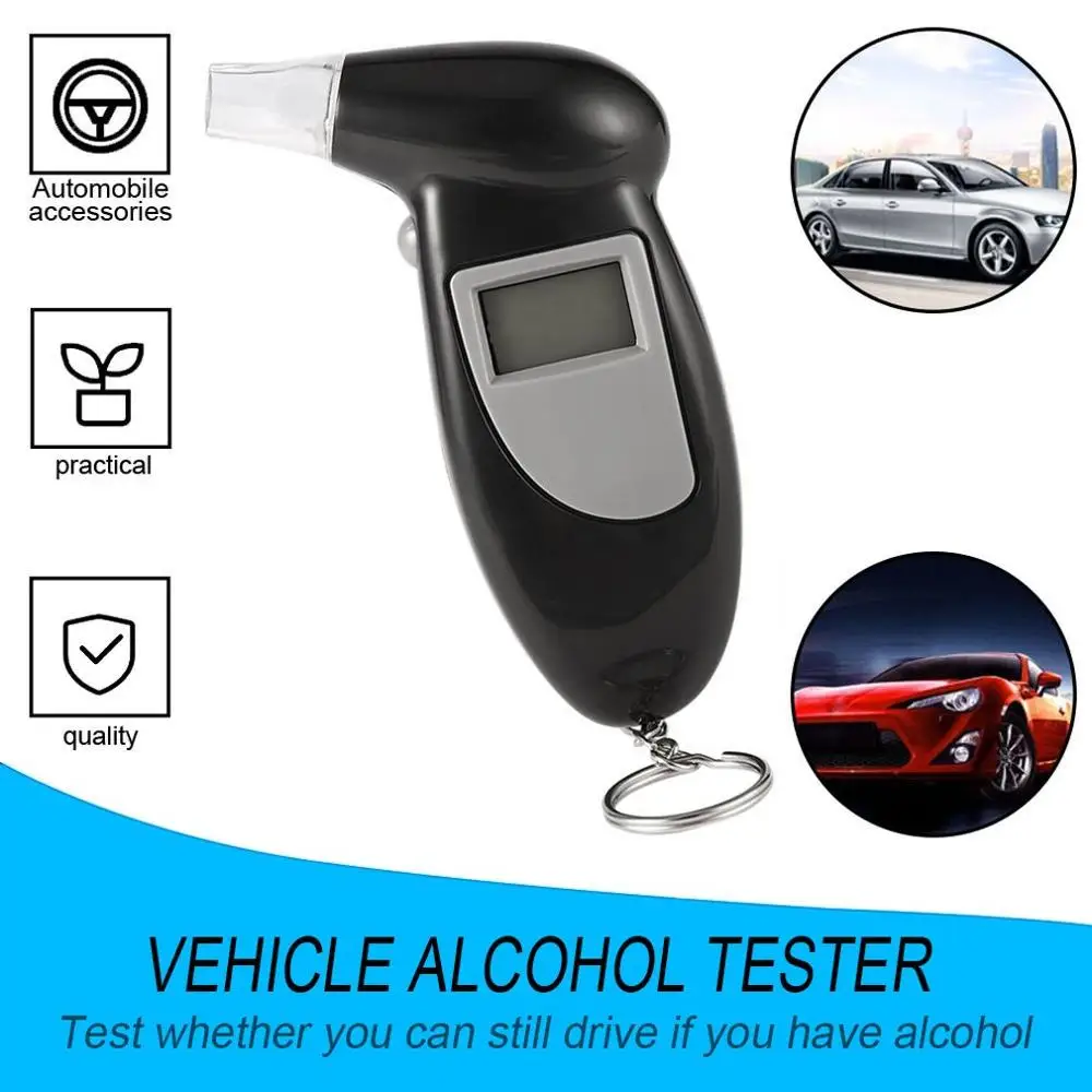 

New Digital Alcohol Tester Digital Alcohol Breath Tester Handheld Backlight Breath Analyzer LCD Detector Backlight Light