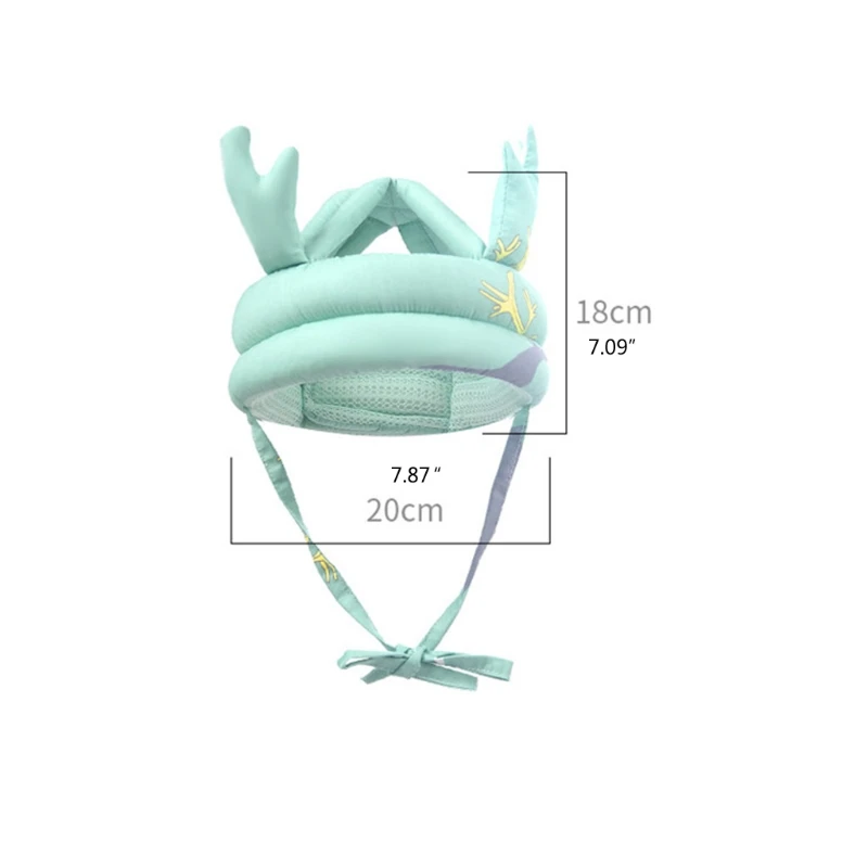 Baby Head Protector Hat Breathable Safety Helmet Anti-shock Head Protection Cap Adjustable Headguard for Toddlers Infant