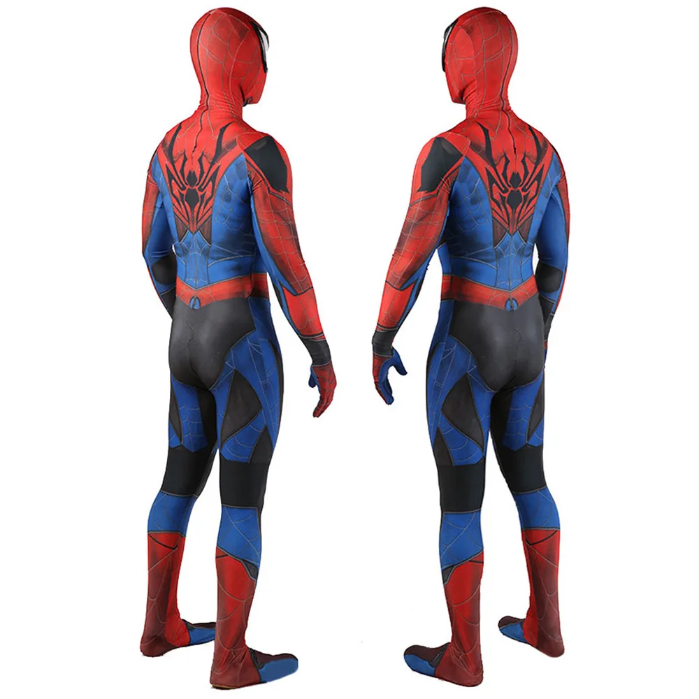 Disfraz De superhéroe De Spiderman para adultos, traje De LICRA con estampado 3D del juego KAI, disfraz De Halloween