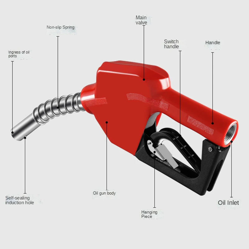 Pistola de repostaje de aleación de aluminio, boquilla de repostaje, cierre automático, combustible, gasolina, diésel, venta al por mayor