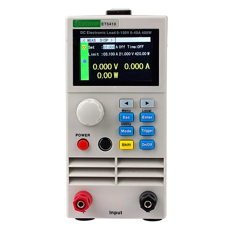 

ET5410 Load Professional Programmable DC Electrical Load Digital Control Electronic Battery Tester 150V 40A 400W single channel