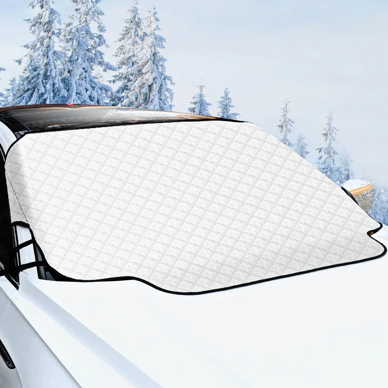 

Universal Magnetic Car Windshield Cover Anti Snow/Sun Protector, Thermal Insulation Sunshade for All Seasons Easy Quick Install