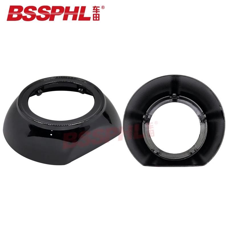 BSSPHL Car Styling Shrouds Mask for 3.0 inch HELLA 3R G5 Koito Q5 Bi Xenon Projector Lens Retrofit Head Light Volkswagen Tiguan