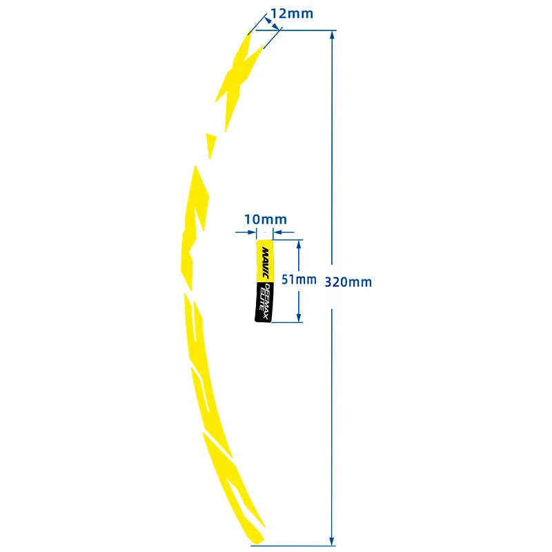 MAVIC DEEMAX ELITE MTB wheel set sticker Mountain bicycle wheel decals bike stickers for two wheels decals MTB rim stickers
