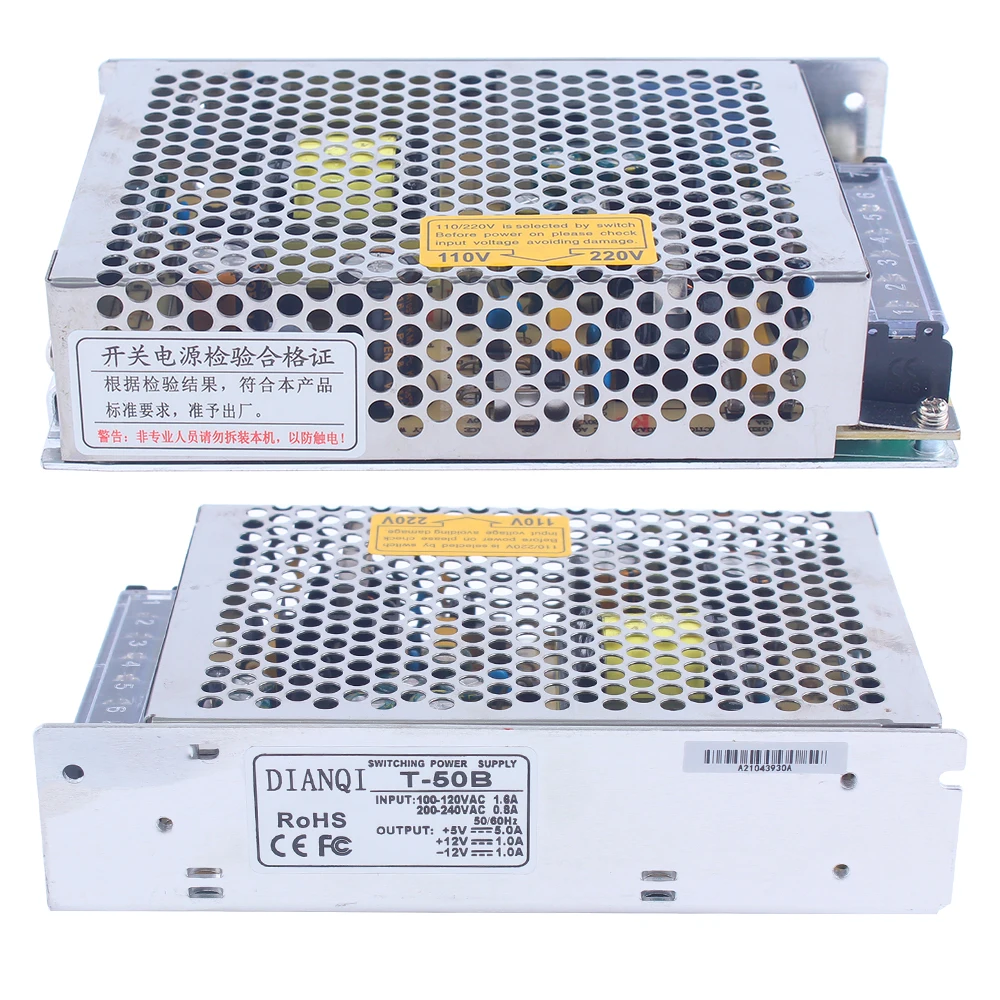 T-50C 5V 15V -15V Triple output Switching power supply T-50A 5V 12V -5V ac dc converter T-50B 5V 12V -12V AC DC T-50D 5V 12V 24V