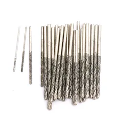 0.8mm 1mm 1.2mm 1.5mm 1.8mm 2mm 2.5mm 3mm Diamond Coated Tipped Tip Twist Drill Bit for Glass Jewelry Stone Tile