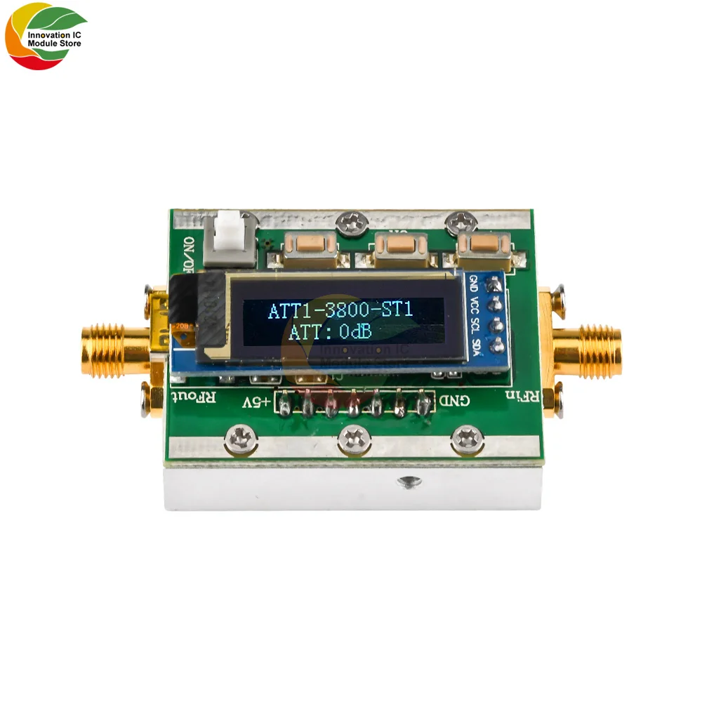 Mini RF Programmable Attenuator 0-31dB Adjustable 1dB Step/return 1-3800MHz CNC Shell PC Controllable Spectrum Analyzer USB 5V