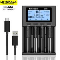 Liitokala Lii-M4 Lii-PD4 LiiS4 LiiPL4 Smart Battery Charger, Charging  3.7V 18650 18350 21700 26650 1.2V AA AAA NiMH Battery