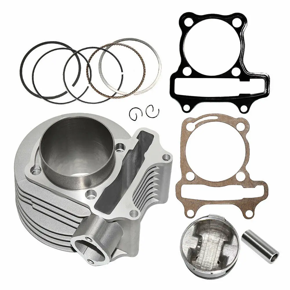 

Scooter Cylinder Kit 57.4mm 58.5mm Big Bore for IRBIS ZRX Grace Nirvana Centrino Prometey Skynet BWS 150 ATV 150U 2012 157QMJ